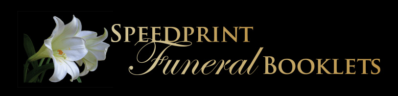 Speedprint Funeral Booklets